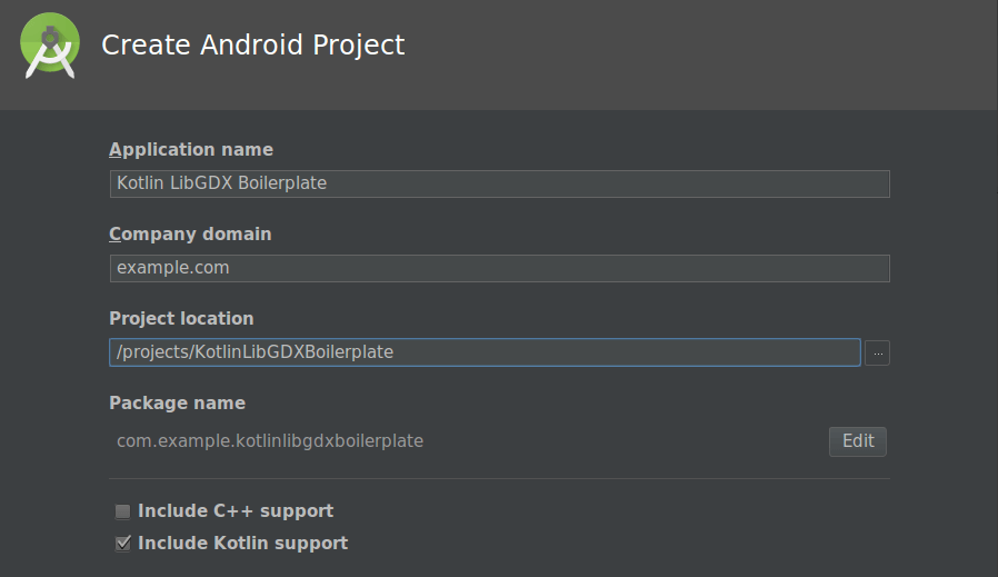 android studio sdk location libgdx